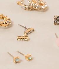 6 Pack Glitz Earring Set