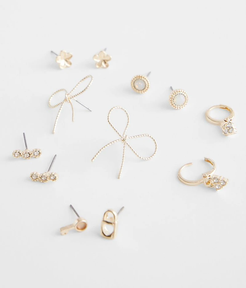 6 Pack Girly Earring Set