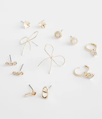 6 Pack Girly Earring Set