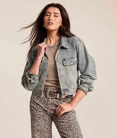 Arendelle Rhinestone Denim Jacket