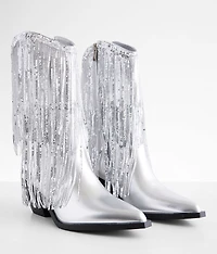 Joyful Sequin Fringe Western Boot