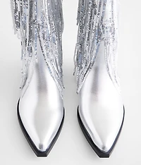 Joyful Sequin Fringe Western Boot
