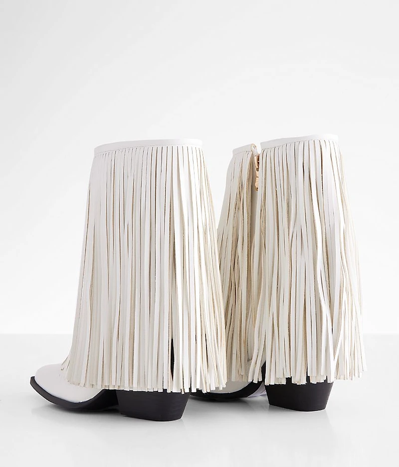 Scarlett Fringe Western Ankle Boot