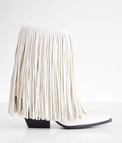 Scarlett Fringe Western Ankle Boot