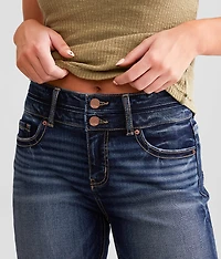 Gabby Cuffed Stretch Capri Jean