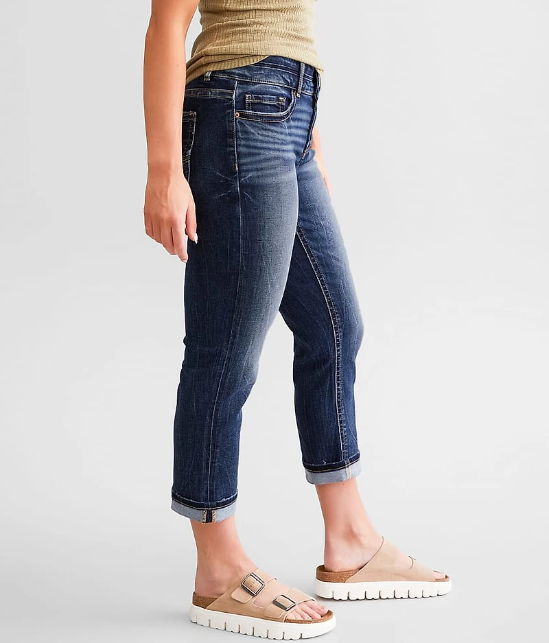 Gabby Cuffed Stretch Capri Jean