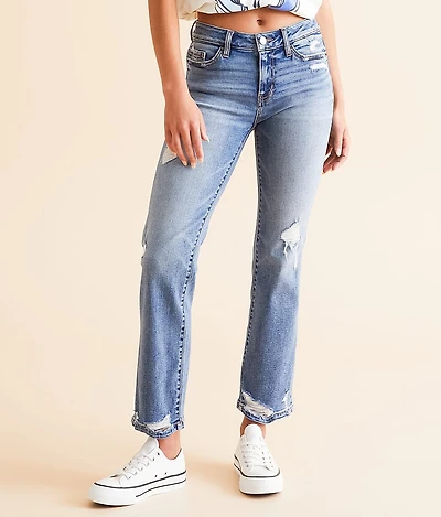 Stella Mid-Rise Cropped Straight Jean