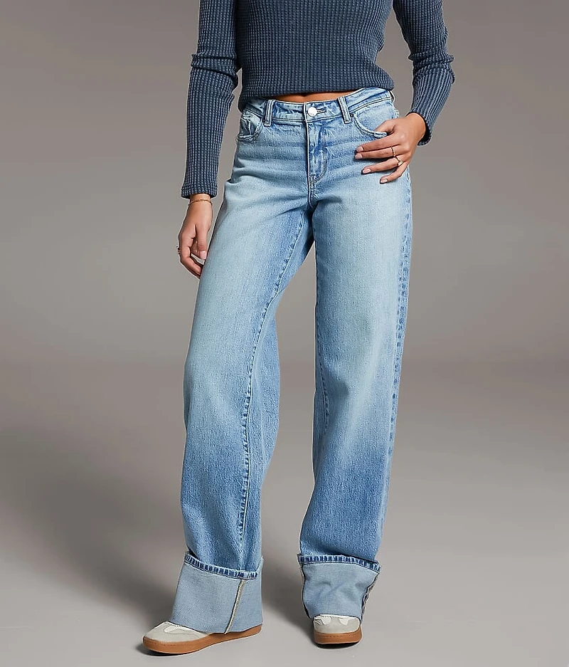 BKE Payton Wide Leg Stretch Cuffed Jean