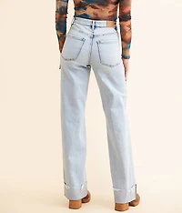 Billie Wide Leg Stetch Cuffed Jean
