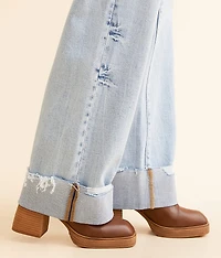 Billie Wide Leg Stetch Cuffed Jean