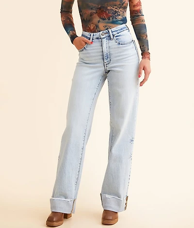 BKE Billie Wide Leg Stetch Cuffed Jean