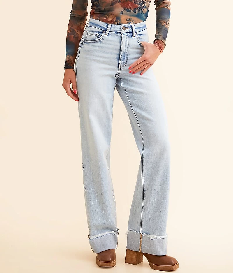 Billie Wide Leg Stetch Cuffed Jean