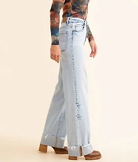 Billie Wide Leg Stetch Cuffed Jean