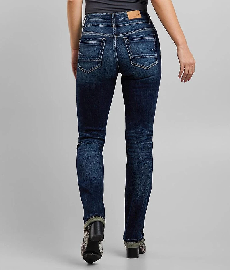 Stella Mid-Rise Straight Stretch Cuffed Jean