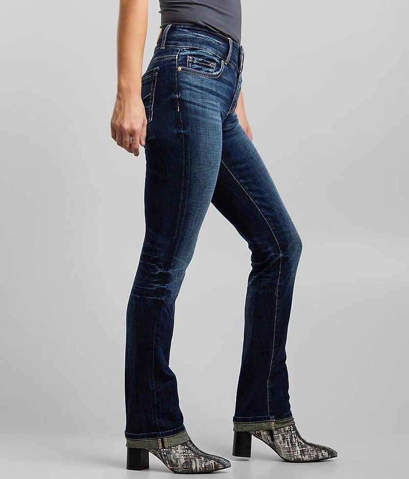 Stella Mid-Rise Straight Stretch Cuffed Jean