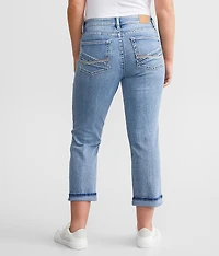Gabby Cuffed Stretch Capri Jean