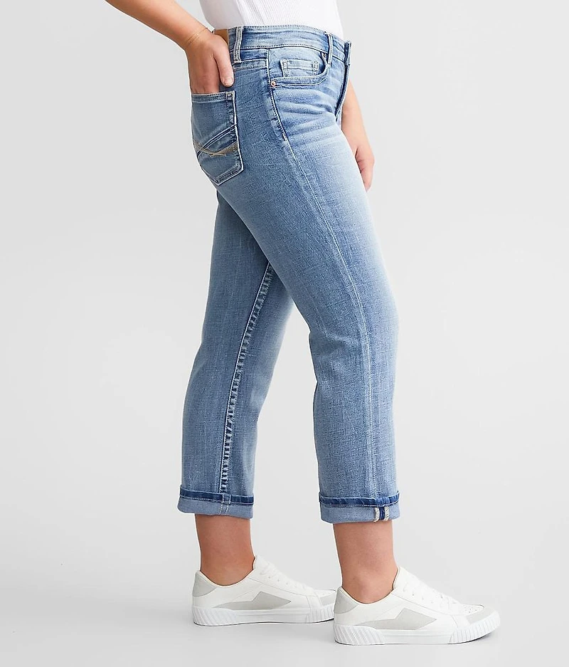 Gabby Cuffed Stretch Capri Jean