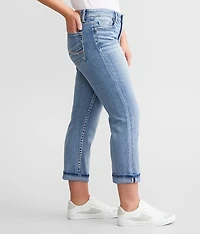 Gabby Cuffed Stretch Capri Jean