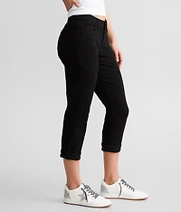 Gabby Cuffed Stretch Capri Jean