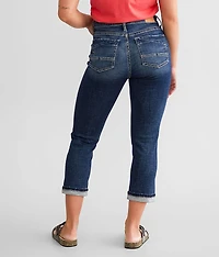 Gabby Cuffed Stretch Capri Jean