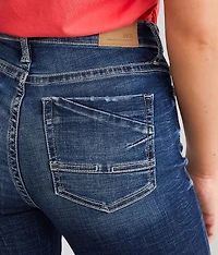 Gabby Cuffed Stretch Capri Jean