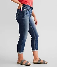 Gabby Cuffed Stretch Capri Jean