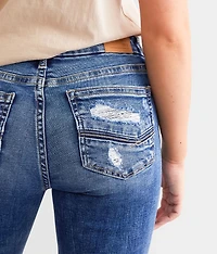 Gabby Cuffed Stretch Capri Jean