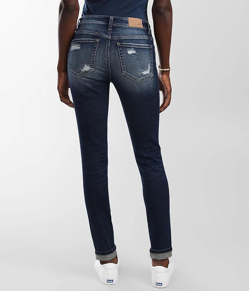 Stella Mid-Rise Ankle Skinny Cuffed Jean