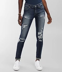 Stella Mid-Rise Ankle Skinny Cuffed Jean