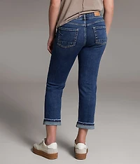 Gabby Cuffed Stretch Capri Jean