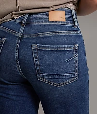 Gabby Cuffed Stretch Capri Jean