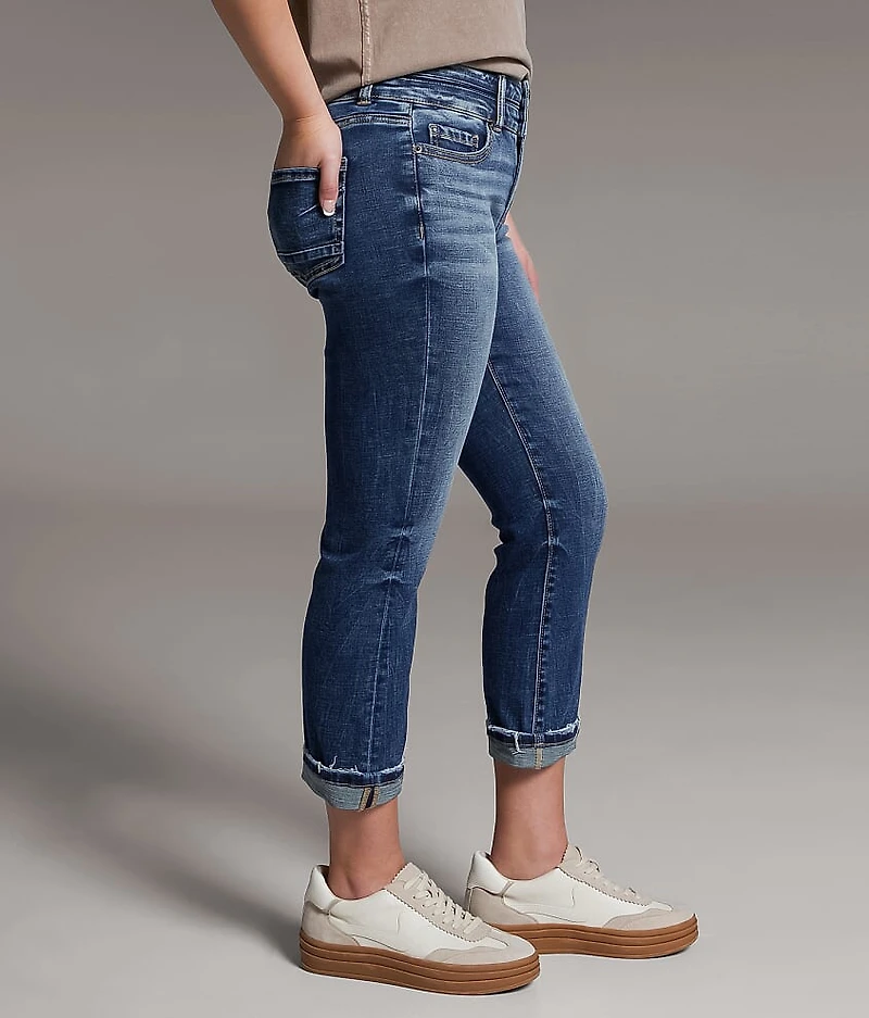 Gabby Cuffed Stretch Capri Jean