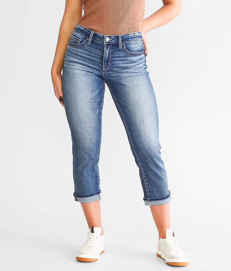 Payton Cuffed Stretch Capri Jean