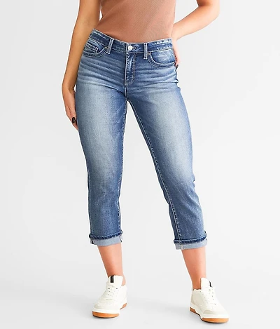 Payton Cuffed Stretch Capri Jean