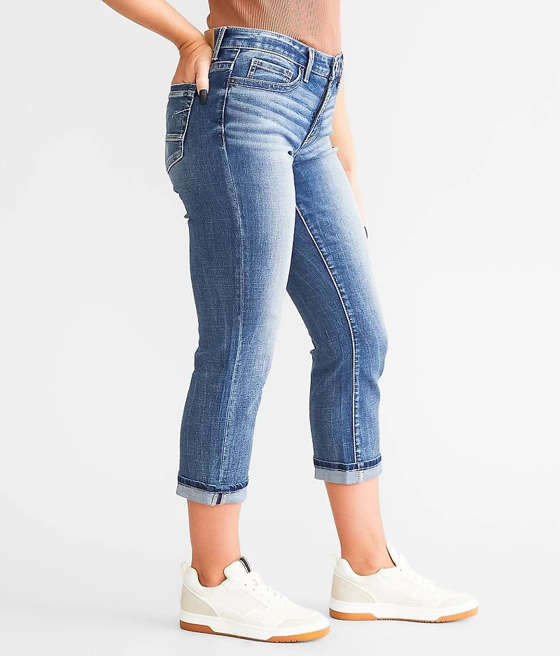 Payton Cuffed Stretch Capri Jean
