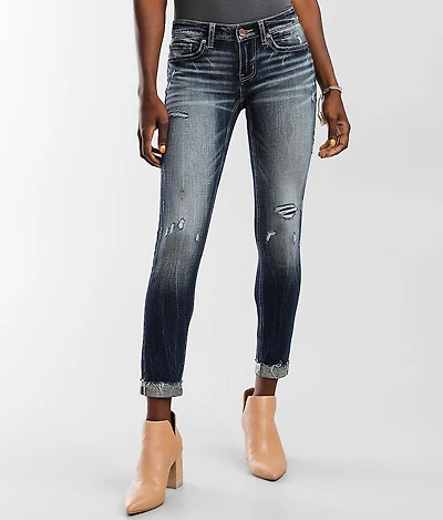Stella Ankle Skinny Stretch Cuffed Jean