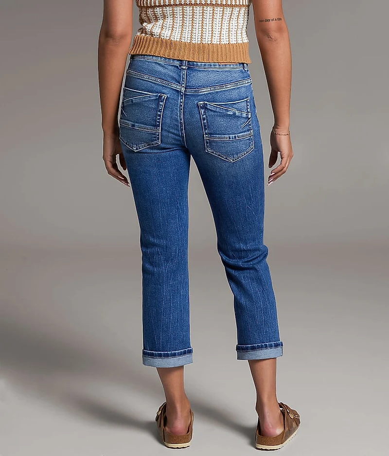 Payton Cuffed Stretch Capri Jean