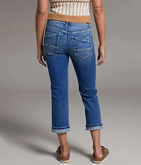 Payton Cuffed Stretch Capri Jean