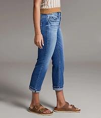 Payton Cuffed Stretch Capri Jean