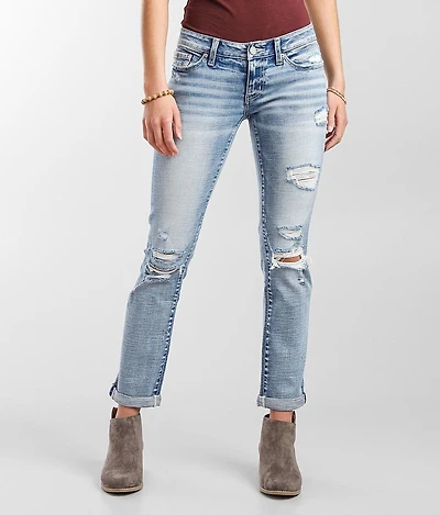 Stella Ankle Straight Stretch Cuffed Jean