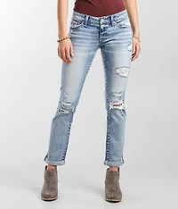 Stella Ankle Straight Stretch Cuffed Jean