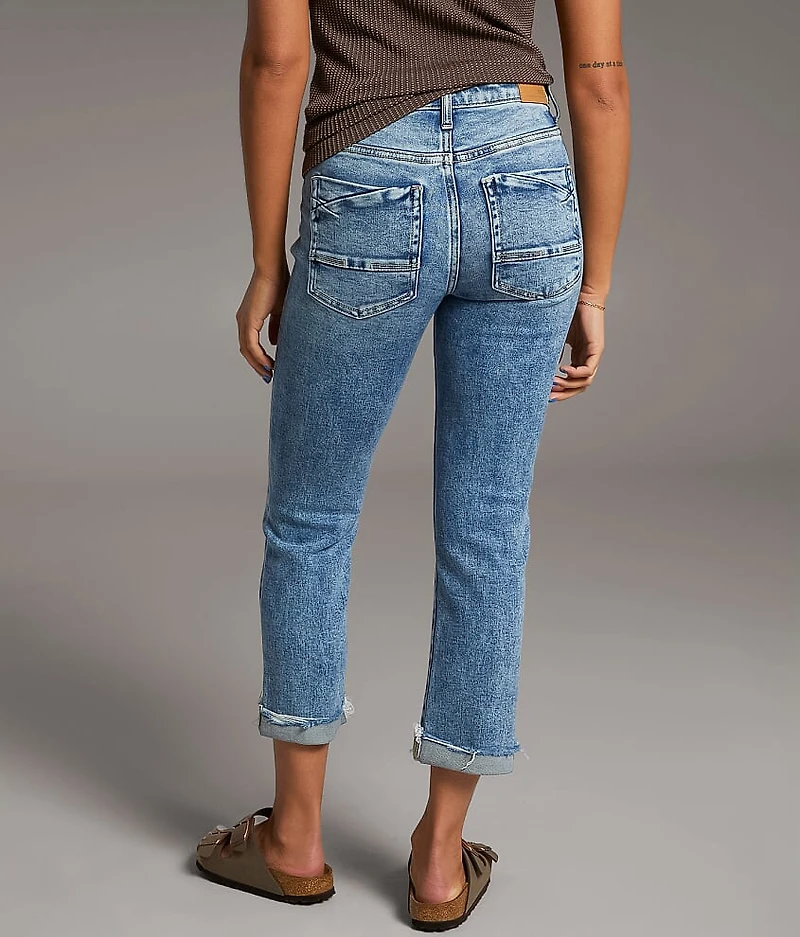 Payton Cuffed Stretch Capri Jean