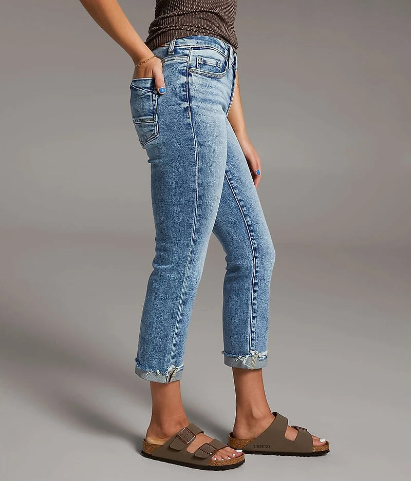 Payton Cuffed Stretch Capri Jean