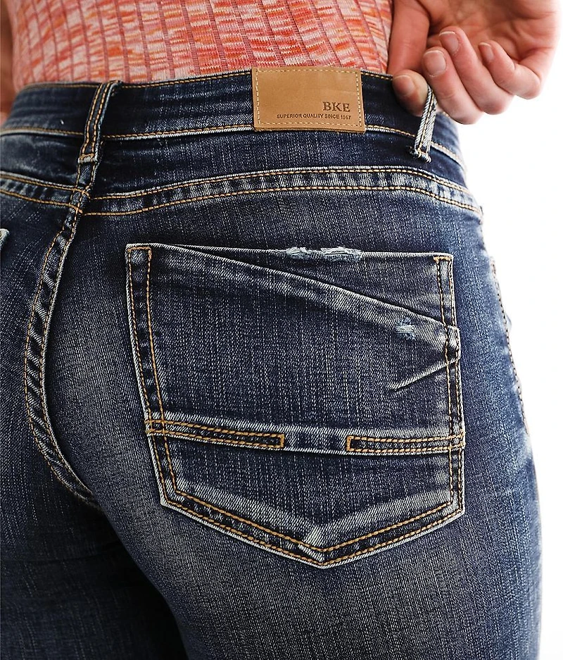 Gabby Cuffed Stretch Capri Jean