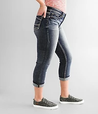 Gabby Cuffed Stretch Capri Jean