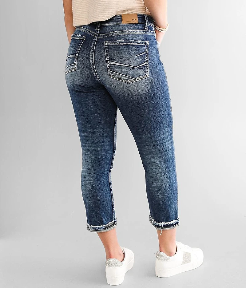 Gabby Cuffed Stretch Capri Jean