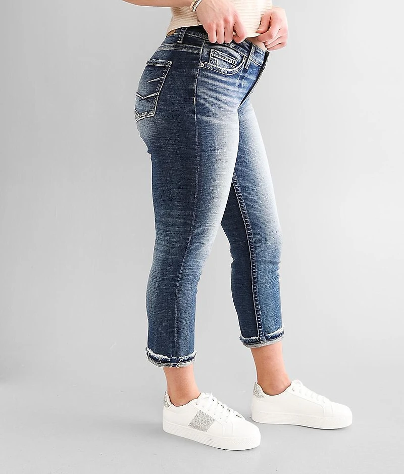 Gabby Cuffed Stretch Capri Jean