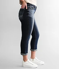 Gabby Cuffed Stretch Capri Jean