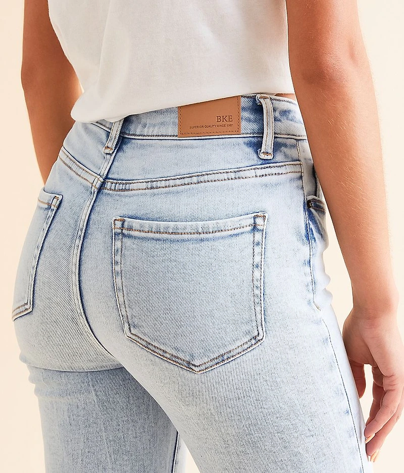 Billie Cropped Straight Stretch Cuffed Jean