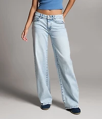Taylor Low Slung Wide Leg Stretch Jean
